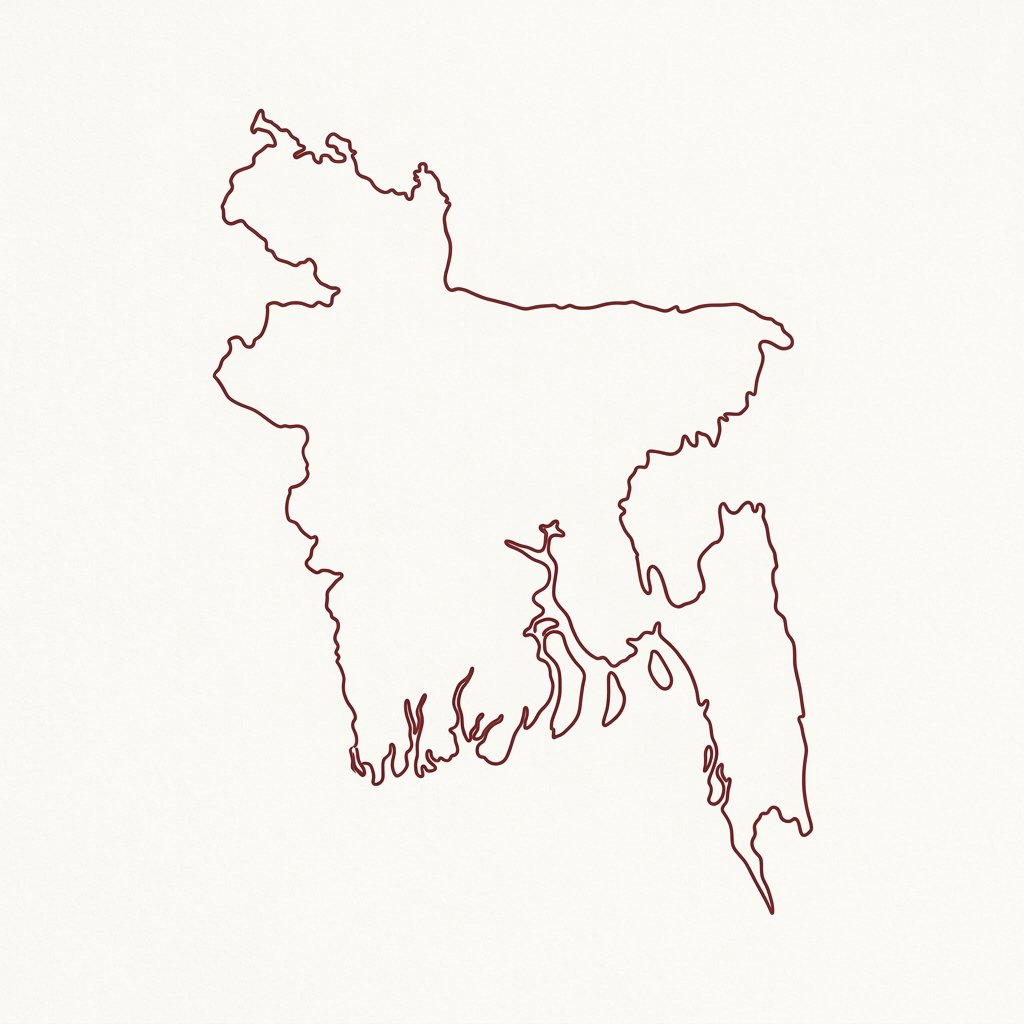 Map of Bangladesh Doodle